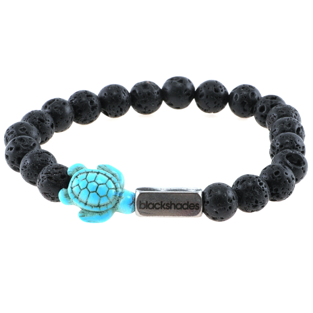 Teal Black Beads